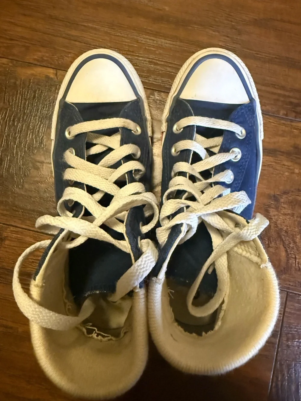 70s meets 80s Converse: Navy Tube Sock High-Tops Retro Athleisure W5.5 M3.5 Kids